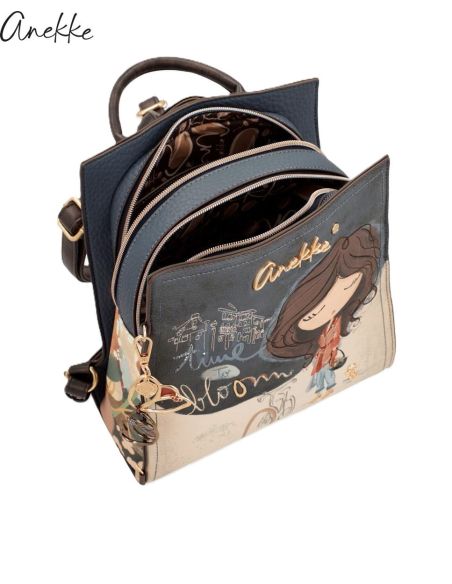 Mochila Anekke Tulip Azul con Apartados | Mujer FW26