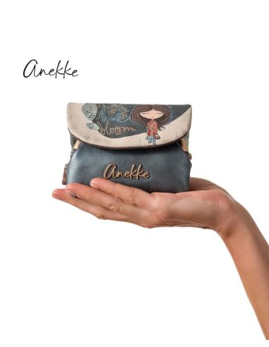 Monedero Anekke Tulip Azul Boquilla | Mujer con Apartados FW26