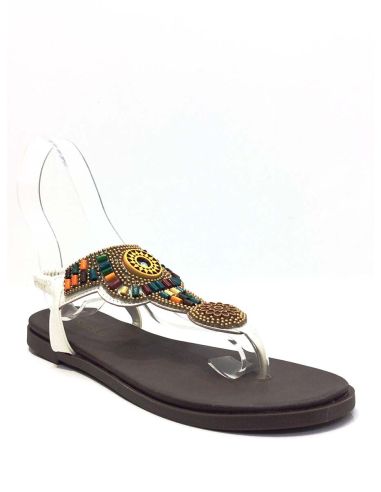 Sandalias de Dedo Blancas Mujer Baratas | Verano Cómodo