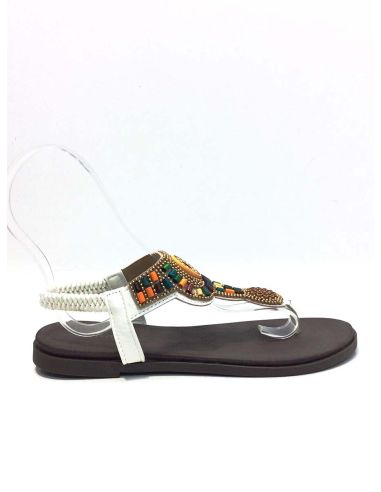 Sandalias de Dedo Blancas Mujer Baratas | Verano Cómodo