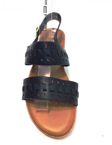 Sandalias Mujer Cuña Baja Negras | Cómodas Verano