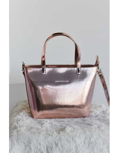 Shopper metalizada Agatha Ruiz de la Prada Rosa