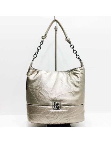 Bolso Hobo de Caminatta Dalmata en Plata