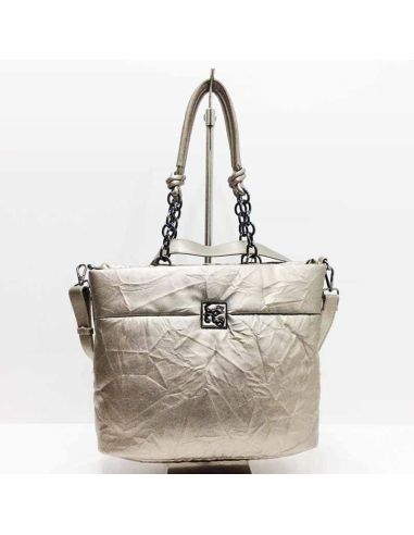 Bolso Shopping de Caminatta Dalmata en Plata