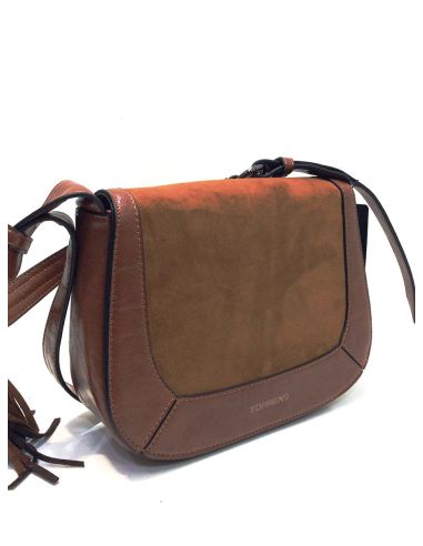 Bolso Bandolera Tipo Zurrón Torrens Blanca Cuero
