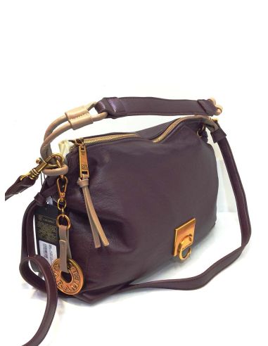 Bolso Bandolera Caramelo Popea Burdeos | Piel Sintética