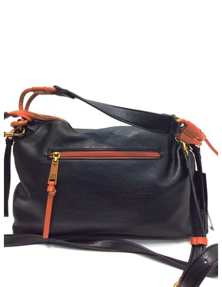 Bolso Bandolera Caramelo Popea Negro | Piel Sintética