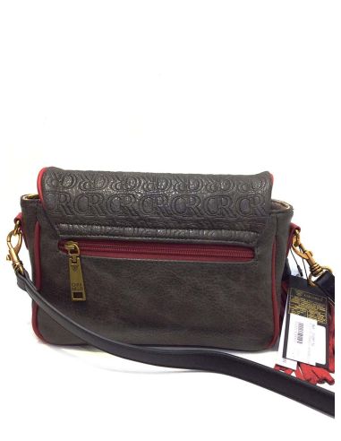 Bolso Bandolera Caramelo Preciosa Gris y Rojo