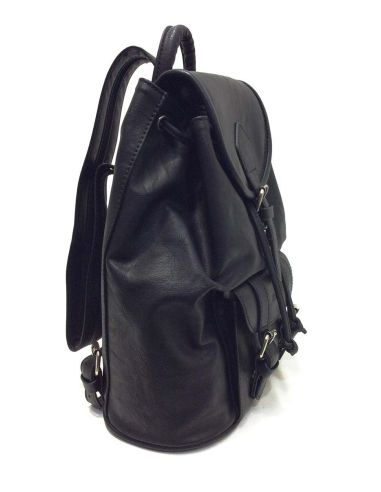 Mochila Mujer Matties Casual Sport Negra | Piel Sintética