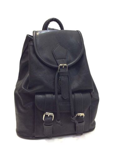Mochila Mujer Matties Casual Sport Negra | Piel Sintética
