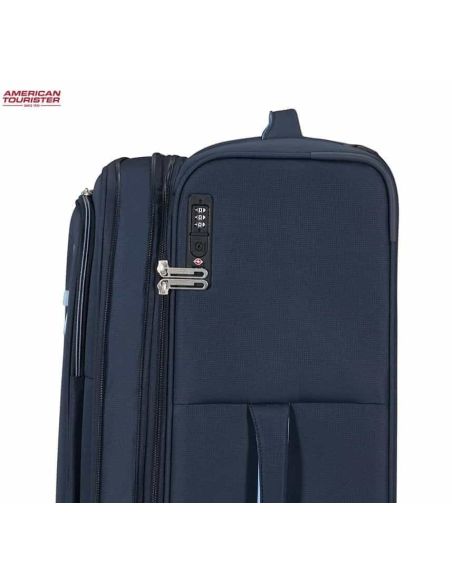 Maleta mediana American Tourister Cloudrider sky Navy con cerradura TSA