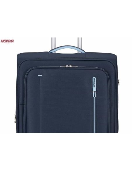 Maleta mediana American Tourister Cloudrider sky Navy combinada a dos tonos