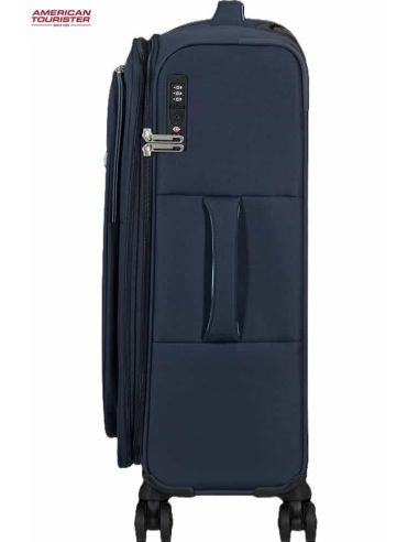 Maleta mediana American Tourister Cloudrider sky Navy con asa lateral y superior