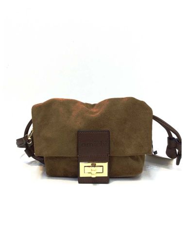 Mini bandolera de Amichi en Piel serraje Sintético