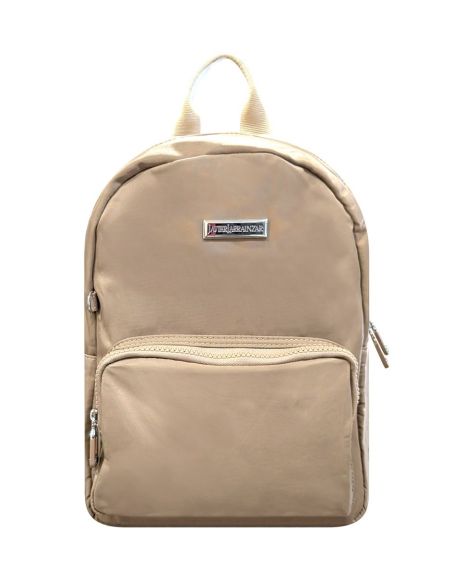 Mochila de Nylon Mujer Javier Larrainzar | Negra y Camel