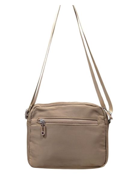 Bolso Bandolera Nylon Mujer Javier Larrainzar | Negro y Camel