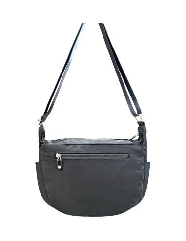 Bolso Bandolera Nylon Mujer Javier Larrainzar | Negro y Camel