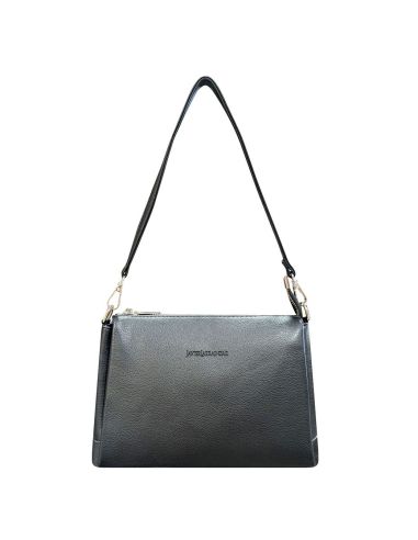 Bolso Bandolera Mujer Javier Larrainzar en Negro y Cuero| Piel Sintética