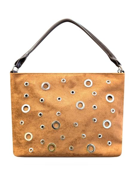 Bolso Bandolera Javier Larrainzar doble diseño | Cuero y Marrón