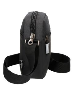 Bolso para hombre Pepe Jeans Jarvis Pequeño Negro y Gris 2