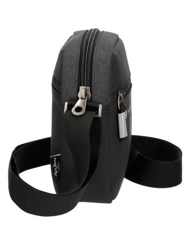 Bolso para hombre Pepe Jeans Jarvis Pequeño Negro y Gris
