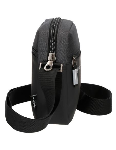 Bolso para hombre Pepe Jeans Jarvis Pequeño Negro y Gris