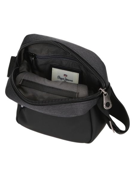 Bolso para hombre Pepe Jeans Jarvis Pequeño Negro y Gris