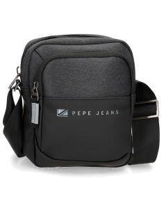 Bolso Pequeño Pepe Jeans Jarvis Negro y Gris
