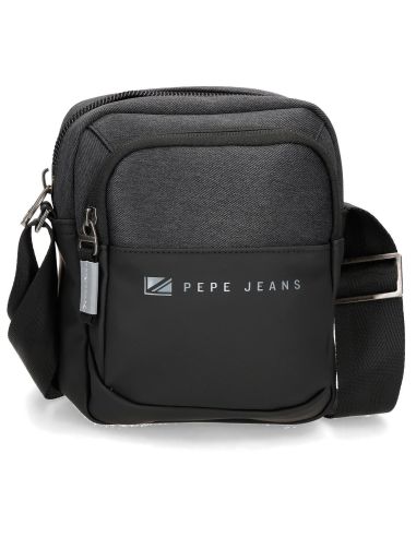 Bolso Pequeño Pepe Jeans Jarvis Negro y Gris