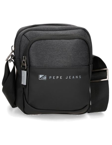Bolso Pequeño Pepe Jeans Jarvis Negro y Gris