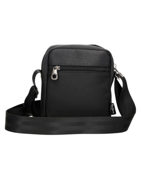Bolso Pequeño Pepe Jeans Jarvis Negro y Gris