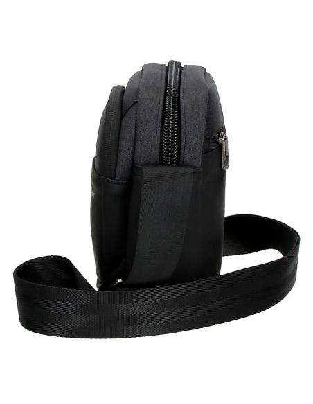 Bolso Pequeño Pepe Jeans Jarvis Negro y Gris