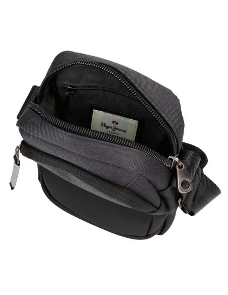 Bolso Pequeño Pepe Jeans Jarvis Negro y Gris