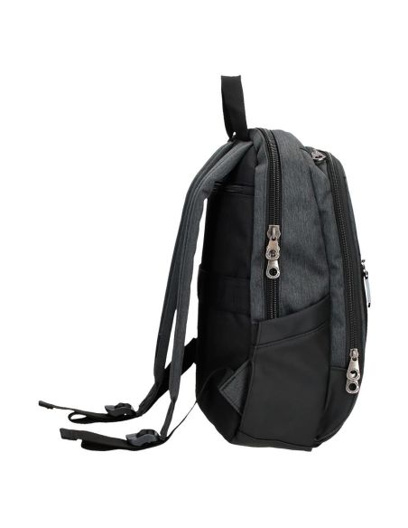 Mochila Hombre Pepe Jeans Jarvis Tablet Negra Gris