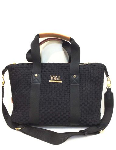 Bolso Bowling Victorio & Lucchino Álamo Taupe y Negro