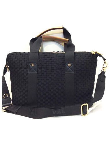 Bolso Bowling Victorio & Lucchino Álamo Taupe y Negro