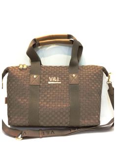 Bolso Bowling Victorio & Lucchino Álamo Taupe y Negro 2
