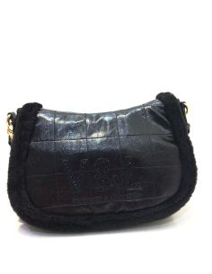 Bolso Bandolera Laurel Victorio & Lucchino | Negro y Cuero 2