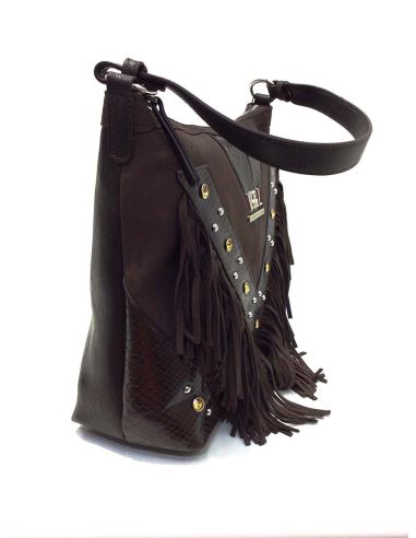 Bolso Hobo Bandolera Victorio & Lucchino Olmo Marrón