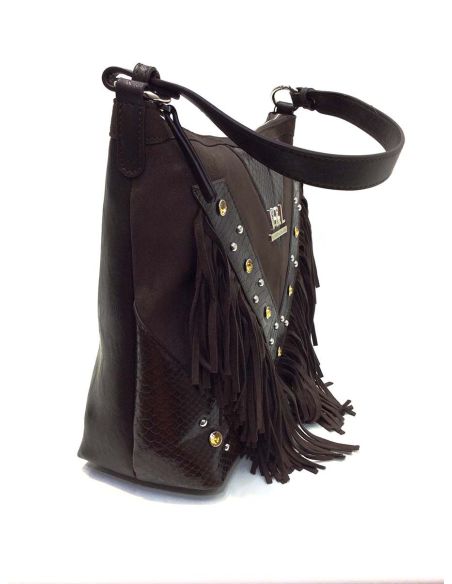 Bolso Hobo Bandolera Victorio & Lucchino Olmo Marrón