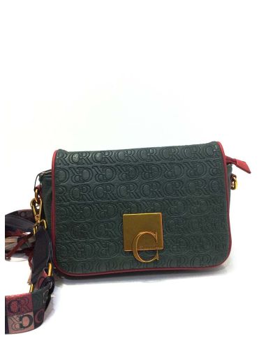 Bolso Bandolera Caramelo Preciosa Verde y Rojo