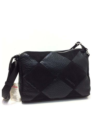 Bolso Bandolera Mujer Caminatta Aries | Marrón y Negro