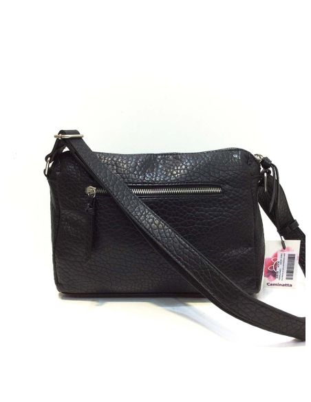 Bolso Bandolera Mujer Caminatta Aries | Marrón y Negro