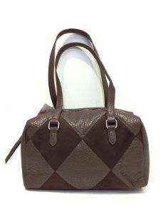 Bolso Bowling Mujer Caminatta Aries | Marrón y Negro