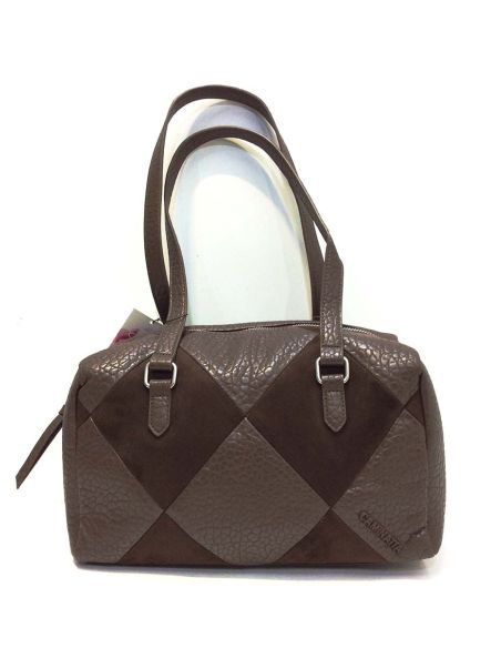 Bolso Bowling Mujer Caminatta Aries | Marrón y Negro