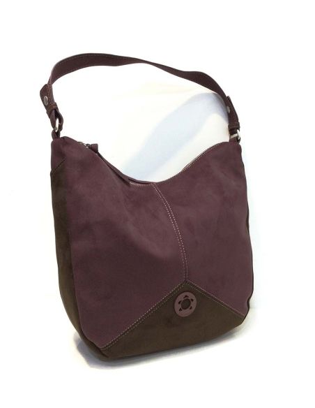 Bolso Hobo Mujer Caminatta Tauro Bicolor | Bandolera