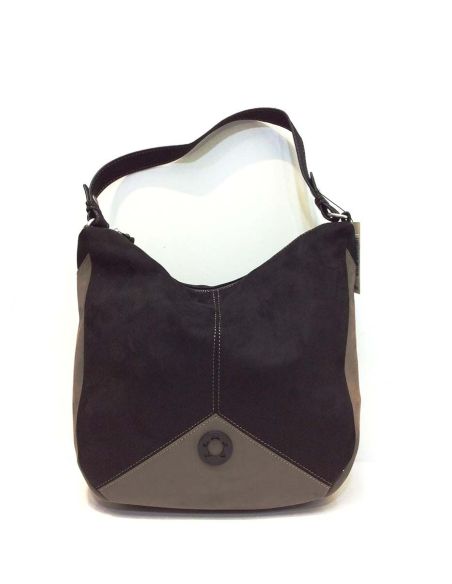Bolso Hobo Mujer Caminatta Tauro Bicolor | Bandolera