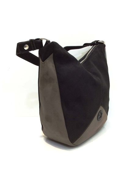 Bolso Hobo Mujer Caminatta Tauro Bicolor | Bandolera