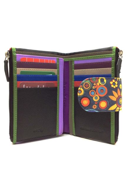 Cartera mujer piel artesanal con RFID | Belmonte Piel