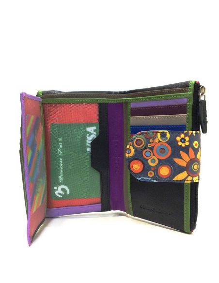 Cartera mujer piel artesanal con RFID | Belmonte Piel